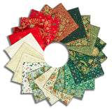 Matt's Andover/Makower Pre-Cut 21 Piece Fat Quarter Bundle - Good Tidings