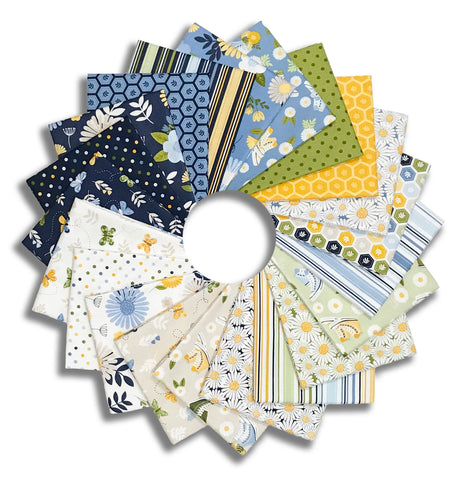 Matt's Riley Blake Pre-Cut 21 Piece Fat Quarter Bundle - Sunshine & Dandelions