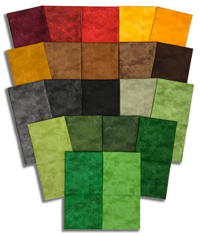 Matt's Northcott Pre-Cut 21 Piece Half Yard Bundle - Toscana - Dark