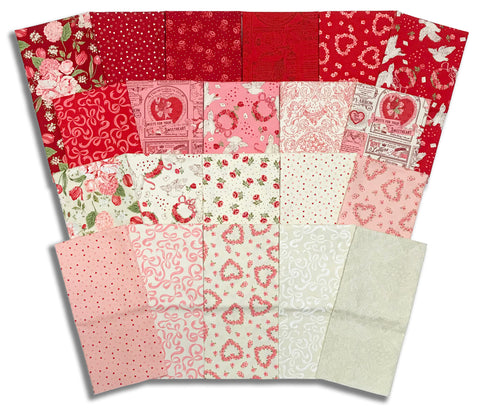 Matt's Pre-Cut Moda 21 Piece Half Yard Bundle - Je Taime