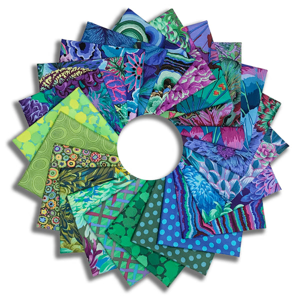Matt's Pre-Cut Kaffe Fassett 22 Piece Fat Quarter Bundle - Royal Garden