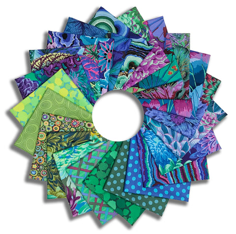 Matt's Pre-Cut Kaffe Fassett 22 Piece Fat Quarter Bundle - Royal Garden