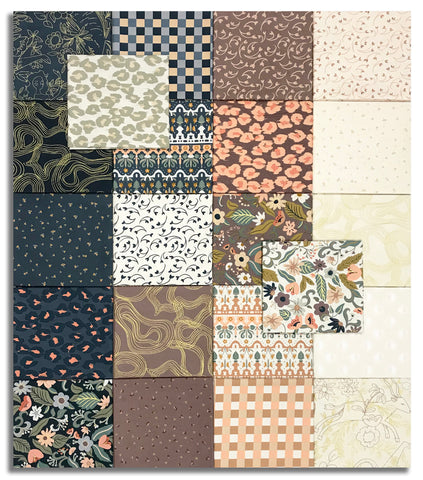 Matt's Pre-Cut Moda 22 Piece Fat Quarter Bundle - Sunlit Ruins