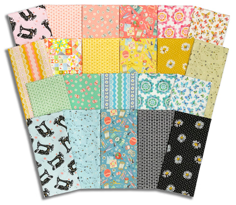 Matt's Benartex Pre-Cut 22 Piece Half Yard Bundle  - Love & Stitches