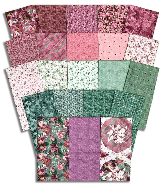 Matt's Blank Quilting Pre-Cut 22 Piece Half Yard Bundle - Lush & Lavish