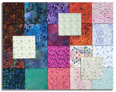Matt's In The Beginning Pre-Cut 23 Piece Fat Quarter Bundle - Gems