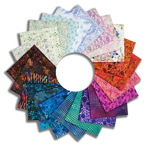 Matt's In The Beginning Pre-Cut 23 Piece Fat Quarter Bundle - Gems