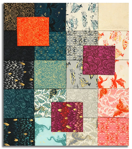 Matt's Pre-Cut Moda 23 Piece Fat Quarter Bundle - Fireglow