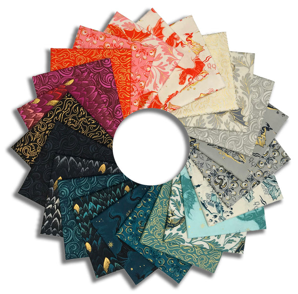 Matt's Pre-Cut Moda 23 Piece Fat Quarter Bundle - Fireglow