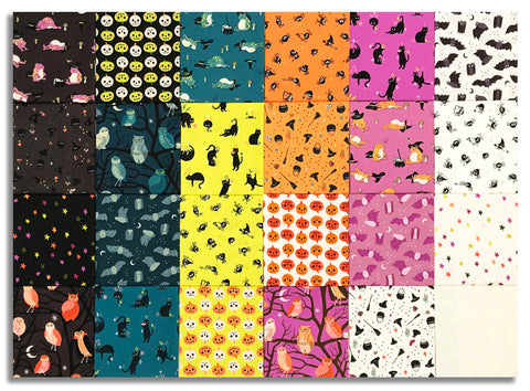 Matt's Pre-Cut Moda 24 Piece Fat Quarter Bundle - Freaky Familiars