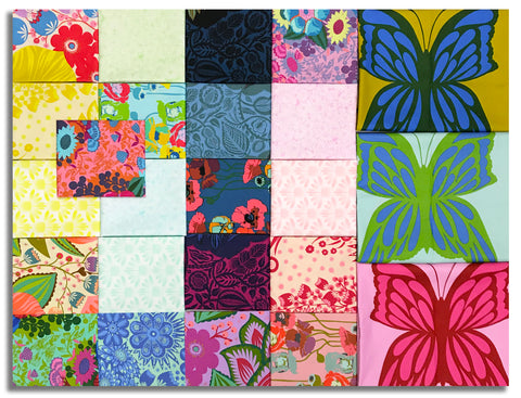 Matt's Northcott Pre-Cut 24 Piece Fat Quarter Bundle With 24" PANELS - Overdressed - Includes 3 PANELS