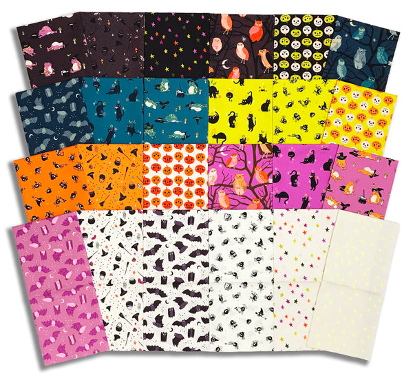 Matt's Pre-Cut Moda 24 Piece Half Yard Bundle - Freaky Familiars