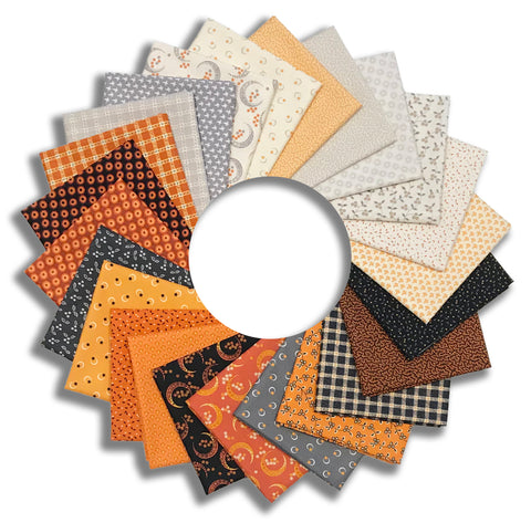 Matt's Cut Andover Pre-Cut 24 Piece Fat Quarter Bundle - Midnight Moon