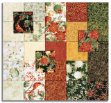 Matt's Hoffman Metallic Pre-Cut 28 Piece Fat Quarter Bundle - Christmas Wish - Gold