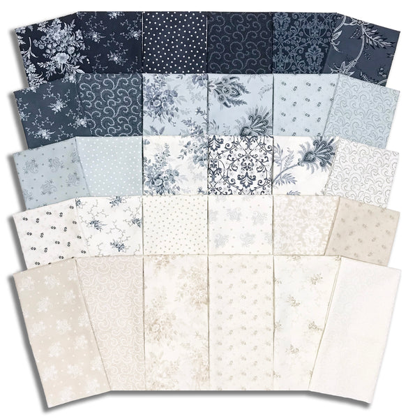 Matt's Pre-Cut Moda 30 Piece Half Yard Bundle - Breathtaking Blues