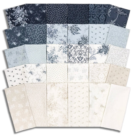 Matt's Pre-Cut Moda 30 Piece Half Yard Bundle - Breathtaking Blues