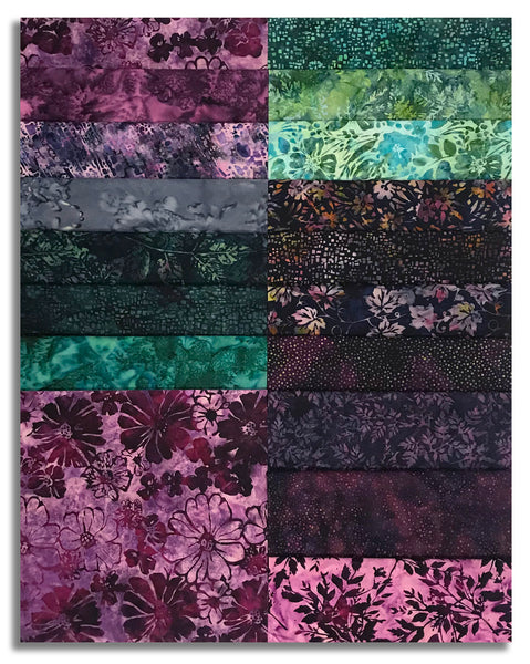 Matt's Pre-Cut Hoffman Batiks 40 Piece 10" Layer Cake - Vineyard Harvest
