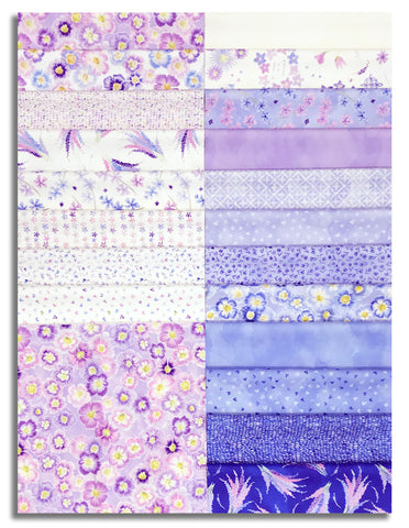 Matt's Moda Pre-Cut 40 Piece 10" Squares Layer Cake - Delphinium