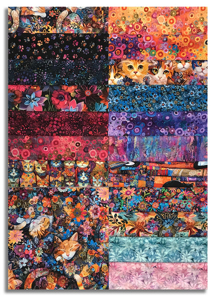 Matt's Timeless Treasures Pre-Cut 40 Piece 10" Squares Layer Cake - Calico Patchwork
