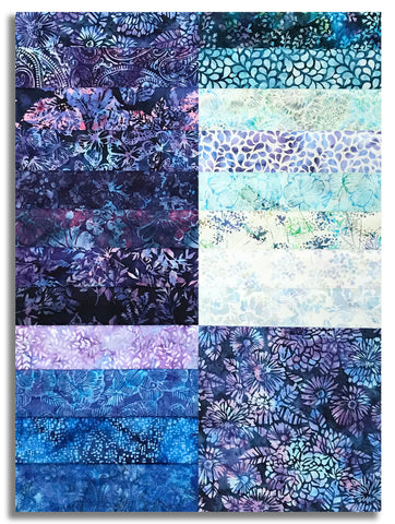 Matt's Pre-Cut Hoffman Batiks 40 Piece 10" Layer Cake - Celestial