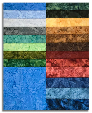 Matt's Hoffman Batiks Pre-Cut 40 Piece 10" Layer Cake - Harvest Warmth 2