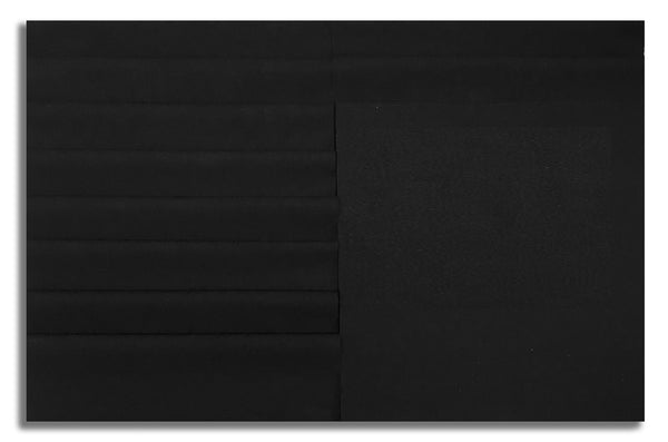 Matt's Pre-Cut 40 Piece 10" Layer Cake Squares - Moda Bella Solids - 9900 99 Black