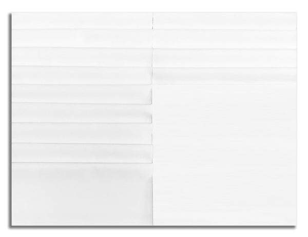 Matt's Pre-Cut 40 Piece 10" Layer Cake Squares - Moda Bella Solids - 9900 500 White White