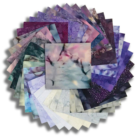 Matt's Pre-Cut Hoffman Batiks 40 Piece 5" Charm Squares - Galaxy