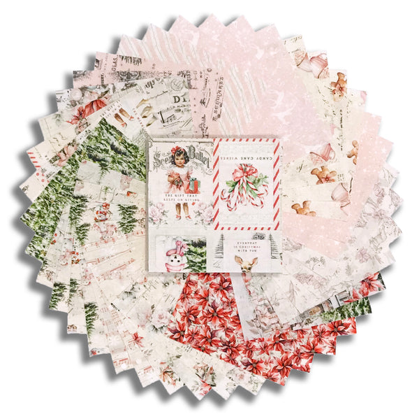 Matt's Blank Quilting Pre-Cut 40 Piece 5" Charm Squares - Christmas Magic