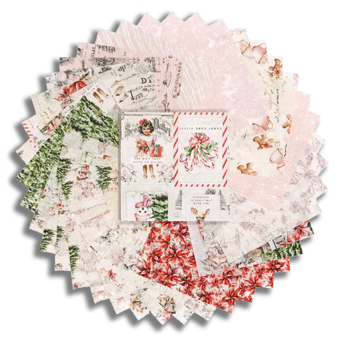 Matt's Blank Quilting Pre-Cut 40 Piece 5" Charm Squares - Christmas Magic