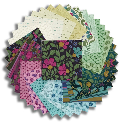 Matt's Andover Pre-Cut 40 Piece 5" Charm Squares - Lush