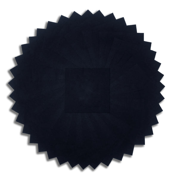 Matt's Pre-Cut 40 Piece 5" Charm Squares - Moda Bella Solids- 9900 99 Black