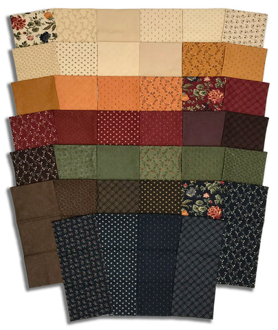 Matt's Pre-Cut Moda Kansas Troubles 40 Piece Half Yard Bundle - Quail Run