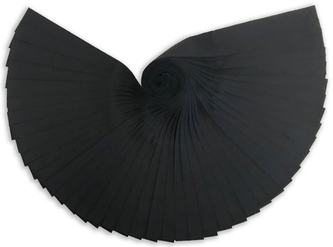 Matt's Pre-Cut 40 Piece 2 1/2" Jelly Roll Strips - Moda Bella Solids - 9900 99 Black