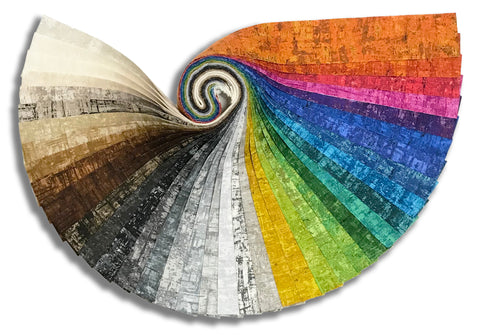Matt's Pre-Cut 40 Piece 2 1/2" Jelly Roll Strips - Nitty Gritty - Eclectic