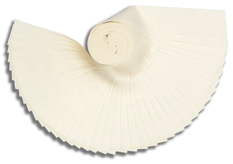 Matt's Pre-Cut 40 Piece 2 1/2" Jelly Roll Strips - Moda Bella Solids - 9900 60 Ivory
