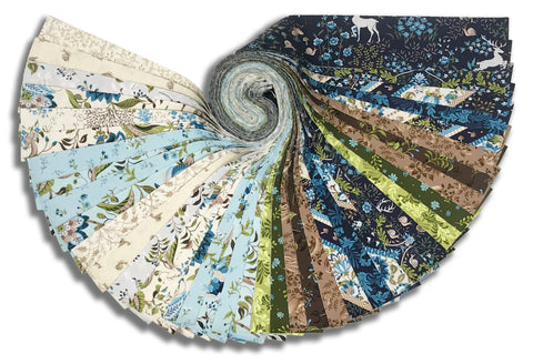 Matt's Studio E Pre-Cut 40 Piece 2 1/2" Jelly Roll Strips - Ashdown Forest
