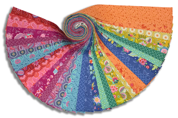 Matt's Riley Blake Pre-Cut 42 Piece 2 1/2" Jelly Roll Strips - Kipling Gardens