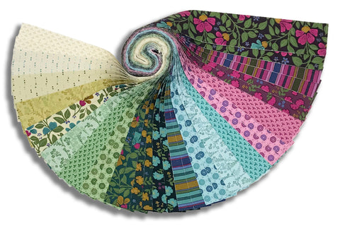 Matt's Andover Pre-Cut 40 Piece 2 1/2" Jelly Roll Strips - Lush