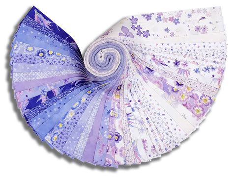 Matt's Moda Pre-Cut 40 Piece 2 1/2" Strips Jelly Roll - Delphinium