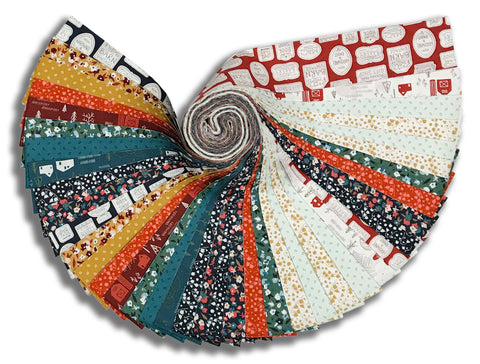 Matt's Clothworks Pre-Cut 40 Piece 2 1/2" Jelly Roll Strips - Raised