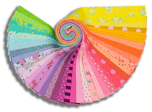 Matt's Free Spirit Pre-Cut 40 Piece 2 1/2" Jelly Roll Strips - Tula's True Colors
