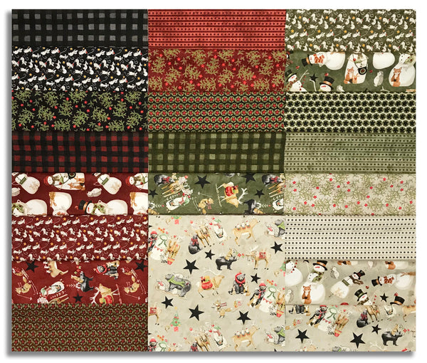 Matt's Riley Blake Pre-Cut 42 Piece 10" Layer Cake Squares - Northern Christmas
