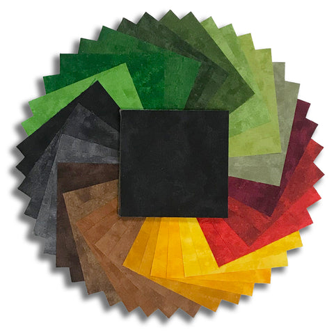 Matt's Northcott Pre-Cut 42 Piece 5" Charms - Toscana - Dark
