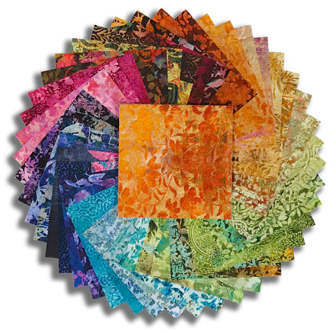 Matt's In The Beginning Pre-Cut 44 Piece Pre-Cut 5" Charm Squares - Evanescence