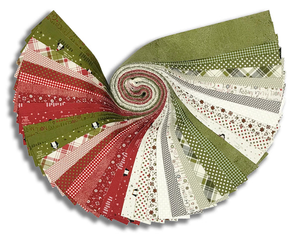 Matt's Moda Pre-Cut 44 Piece 2 1/2" Strips Jelly Roll - Chilly