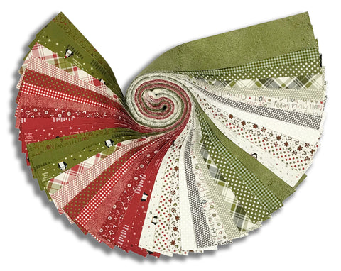 Matt's Moda Pre-Cut 44 Piece 2 1/2" Strips Jelly Roll - Chilly
