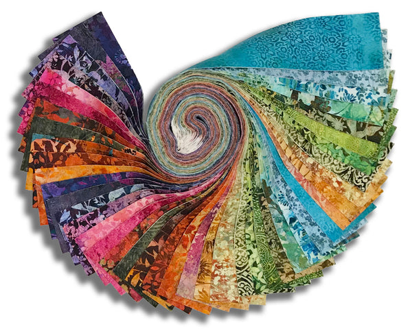 Matt's In The Beginning Pre-Cut 44 Piece 2 1/2" Strips Jelly Roll - Evanescence