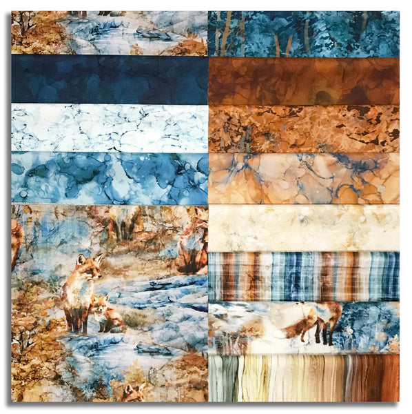 Matt's Pre-Cut 48 Piece 10" Layer Cake - Northcott Digital Print - Fox Den