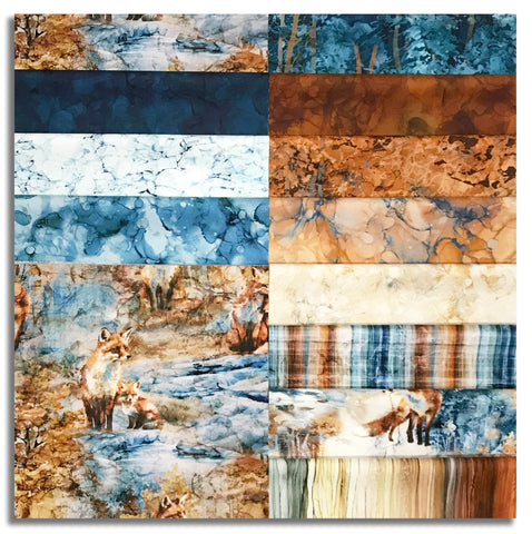 Matt's Pre-Cut 48 Piece 10" Layer Cake - Northcott Digital Print - Fox Den